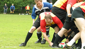 Dante in the scrum (click to enlarge)