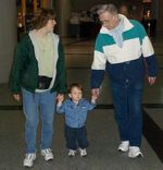 Strolling with Mom and Grandpa (Pic - click to enlarge)