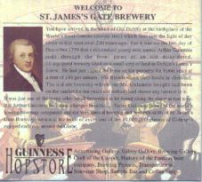 Back of Ticket - Story of St. James Gate