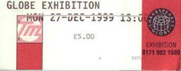 Ticket to the Globe Exhibition