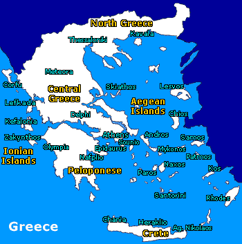 Map of Greece